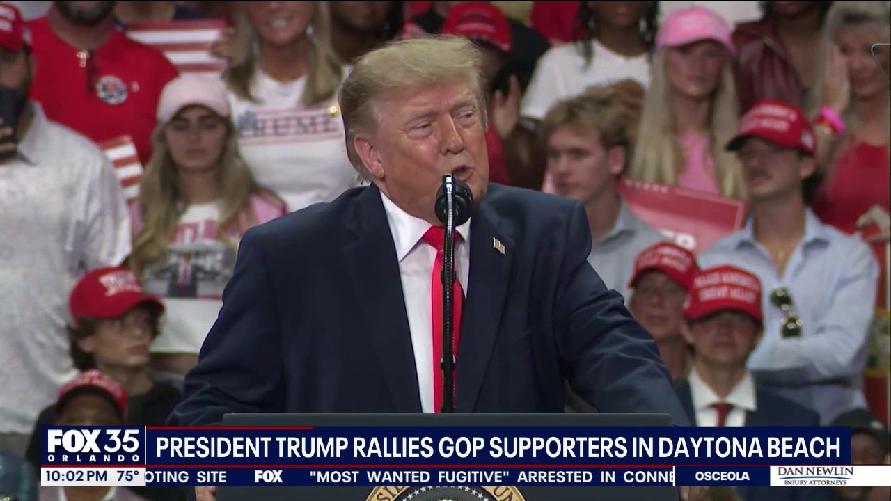 President Trump rallies voters in Daytona Beach