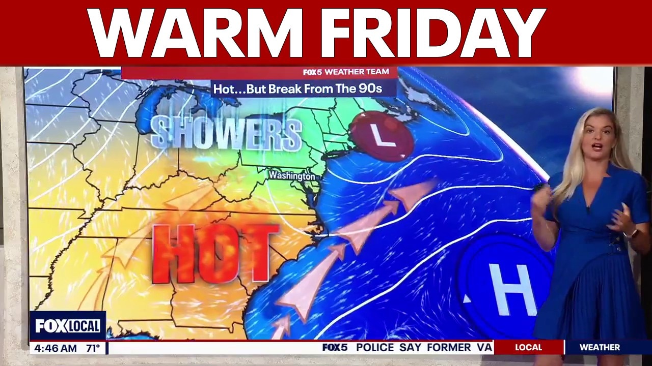 DC weather: Warm Friday with highs near 83 degrees