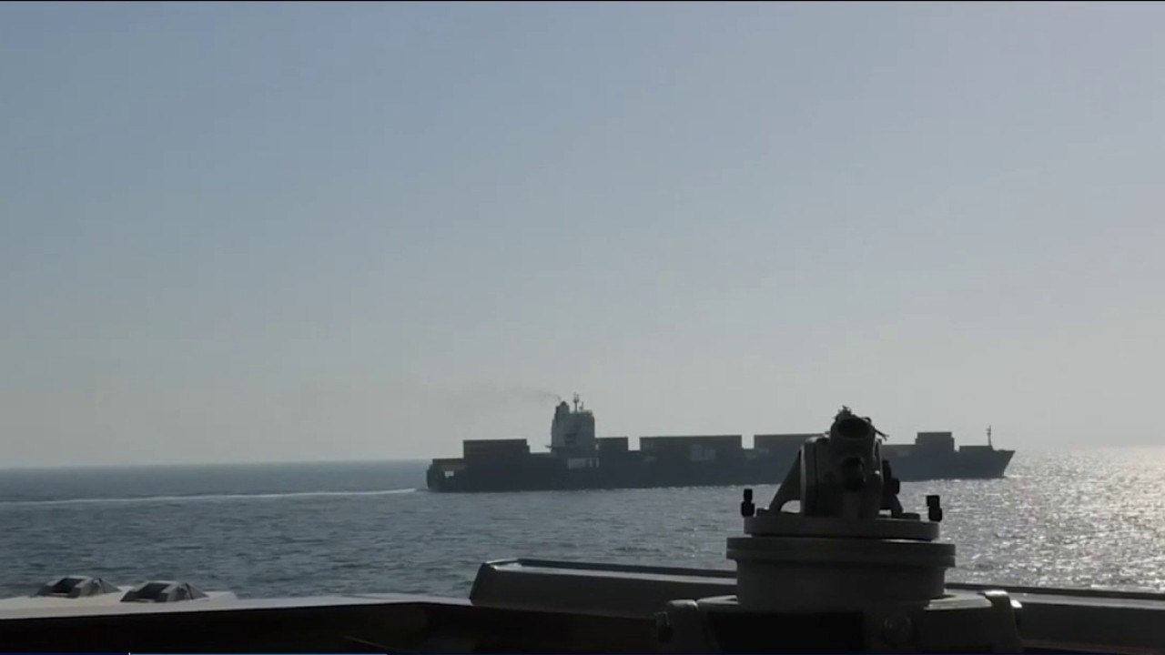 U.S. Navy seizes Iranian-flagged cargo ship in Strait of Hormuz