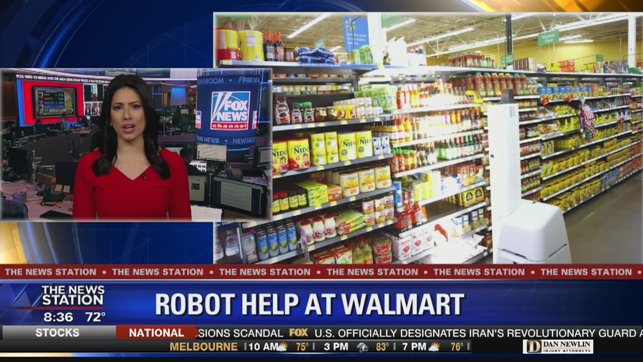 Robots helping at Walmart