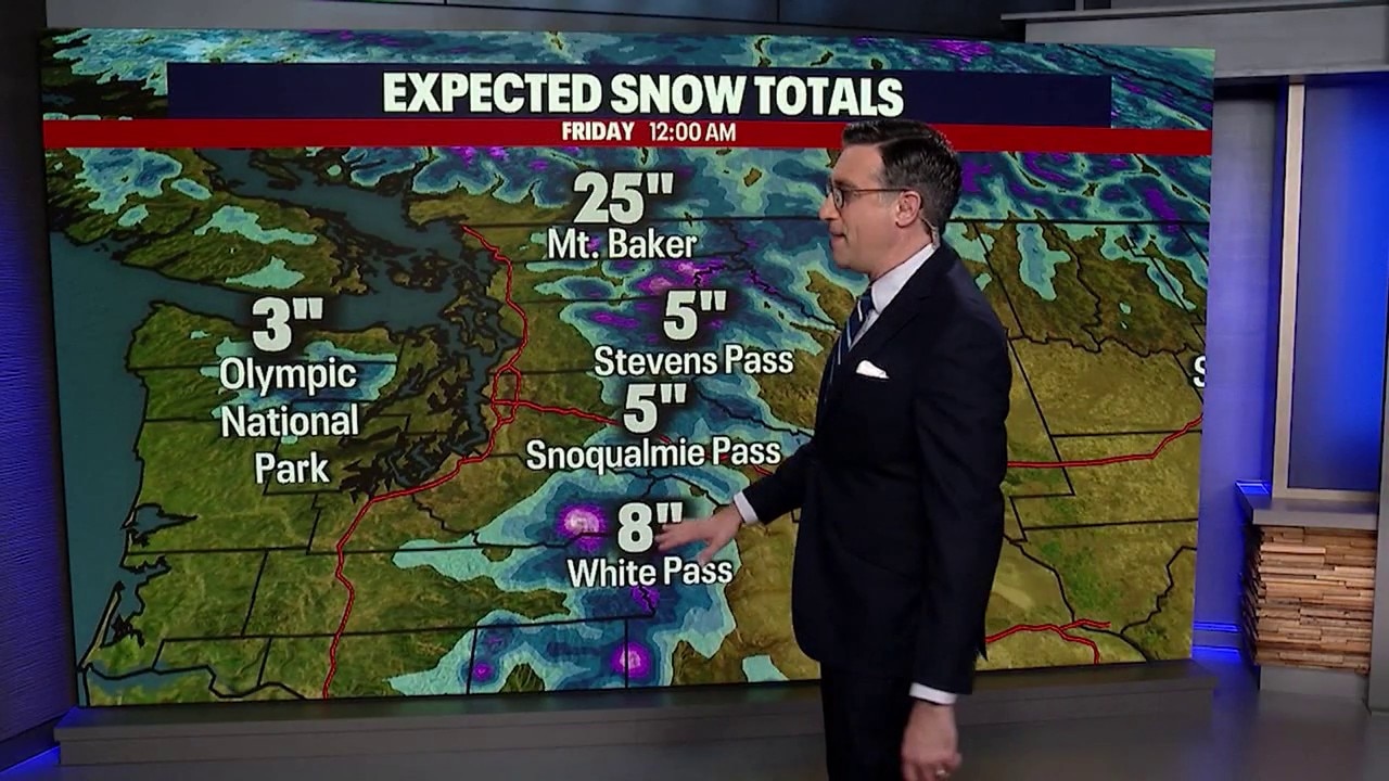 Seattle weather: Wet Tuesday, possible mountain snow this week