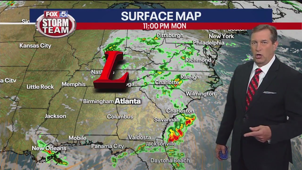 Monday evening forecast