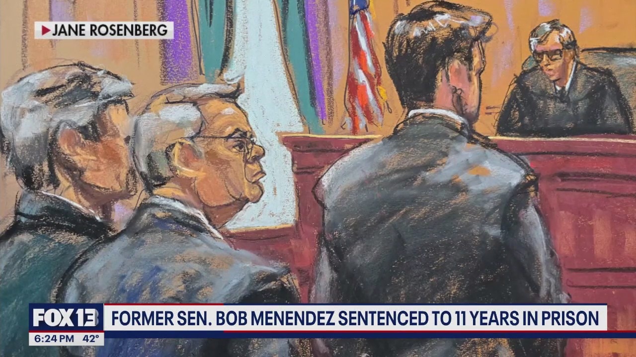 Former Sen. Bob Menendez sentenced to 11 years in prison