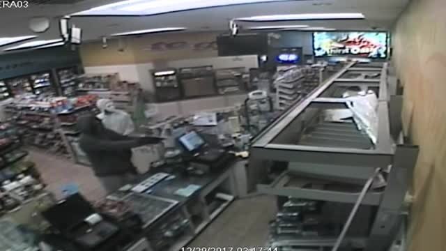 WANTED: Armed convenience store robbers