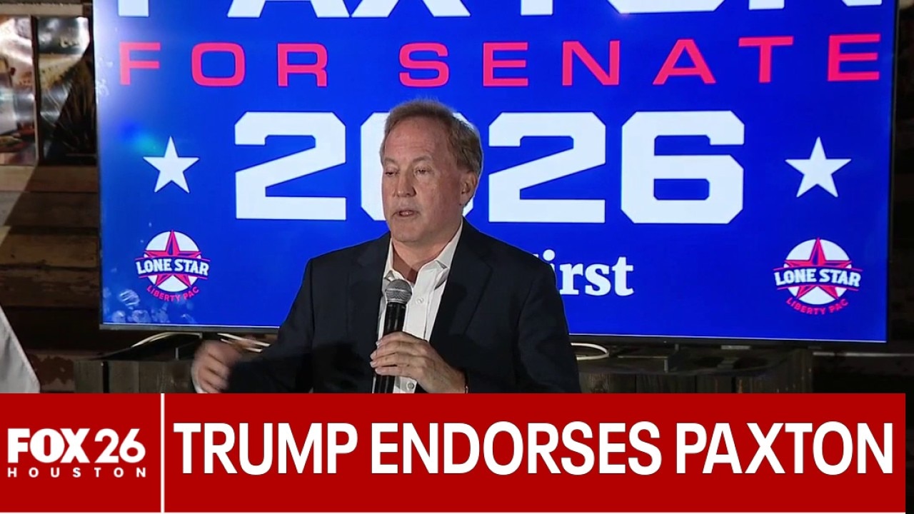 President Donald Trump endorses Ken Paxton