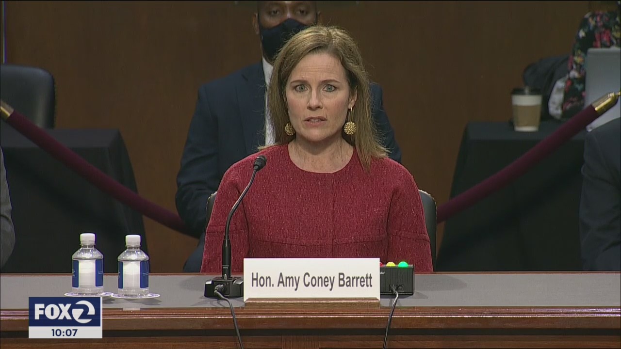 Barrett won't commit to recusing from election disputes