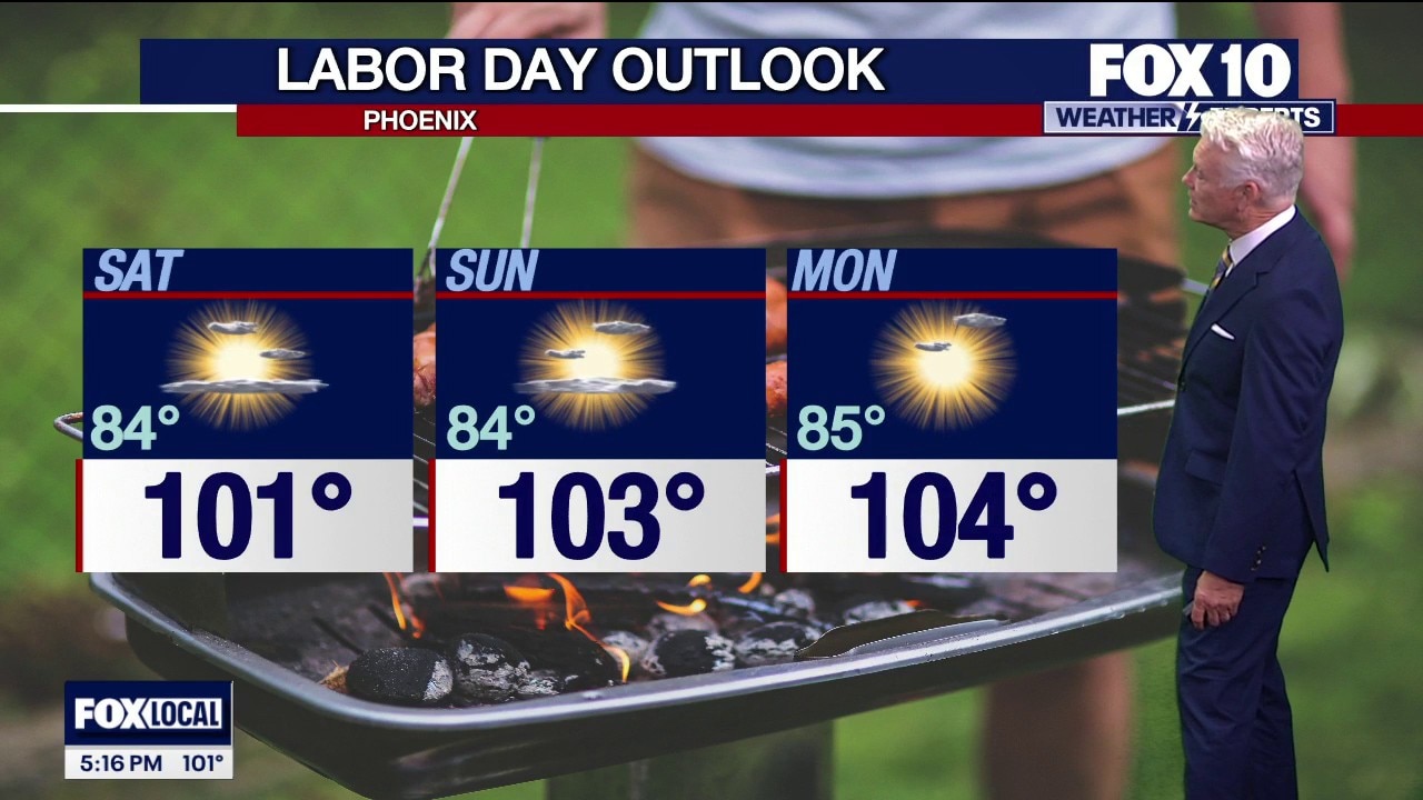 Warm temps for Labor Day Weekend