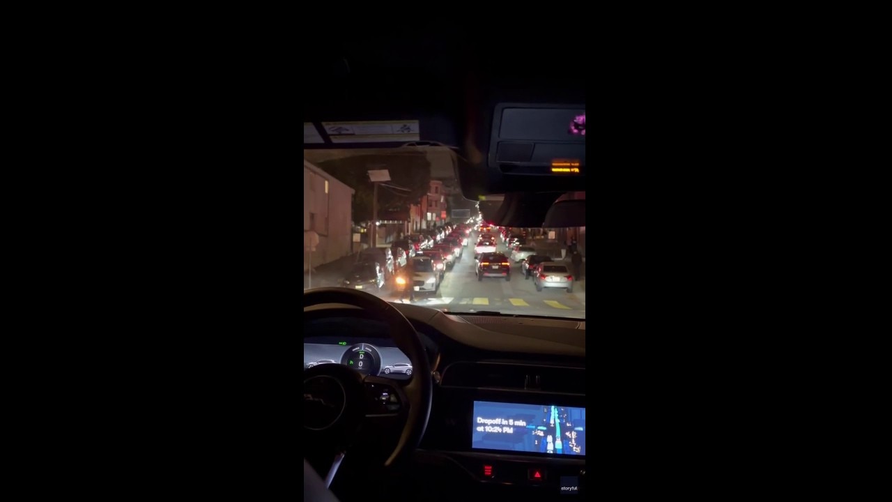 Waymo drives through firework in San Francisco