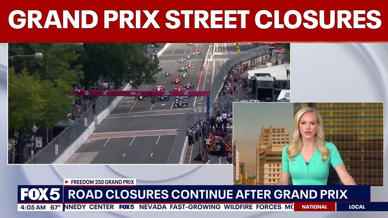 Freedom 250 Grand Prix of DC: Street closures, parking restrictions continue | FOX 5 AT 4AM