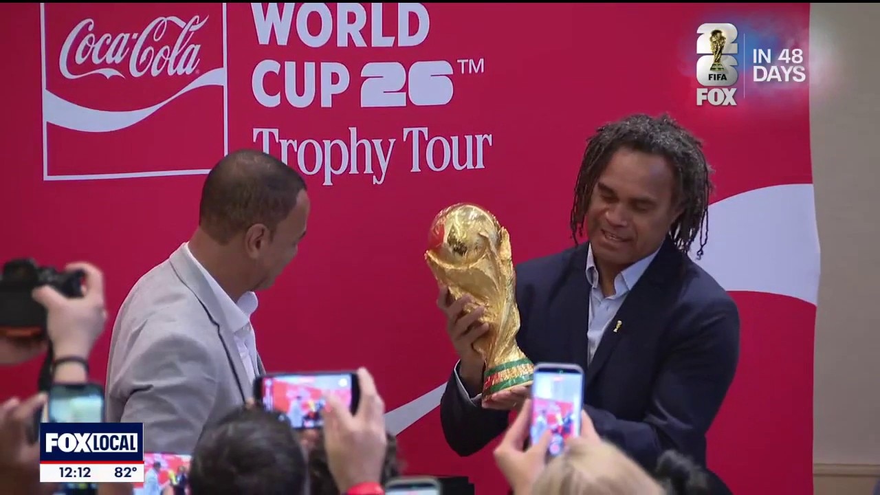 FIFA World Cup trophy arrives in Dallas