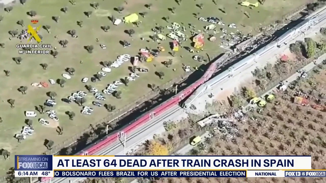 Spain train crash: Death toll rises to 64