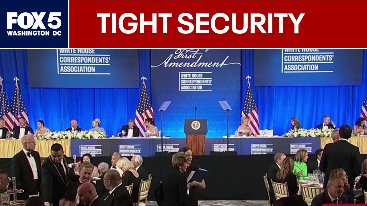 Rescheduled White House Correspondents' Dinner held in D.C. under tight security