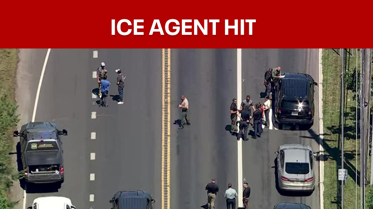 ICE Agent struck by suspect's vehicle