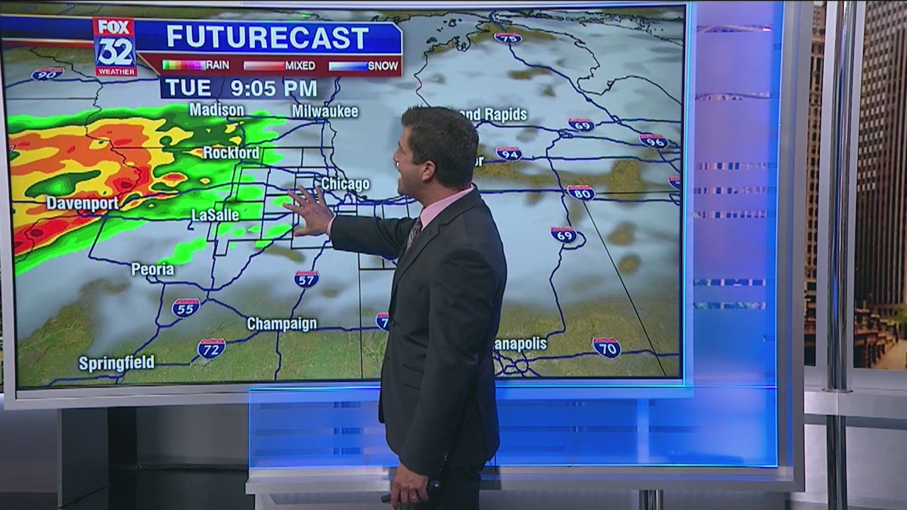6 p.m. forecast for Chicagoland on May 27th