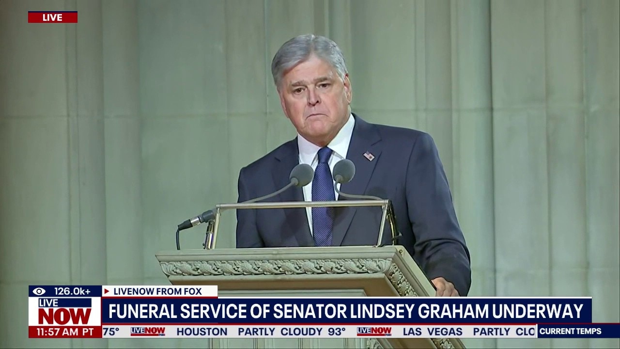 Sean Hannity delivers eulogy at Lindsey Graham's funeral