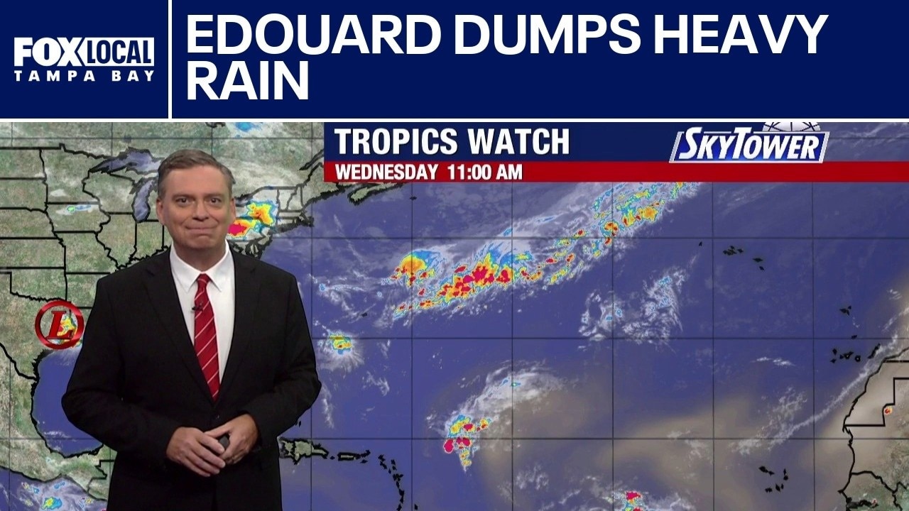 Heavy rain follows Tropical Depression Edouard