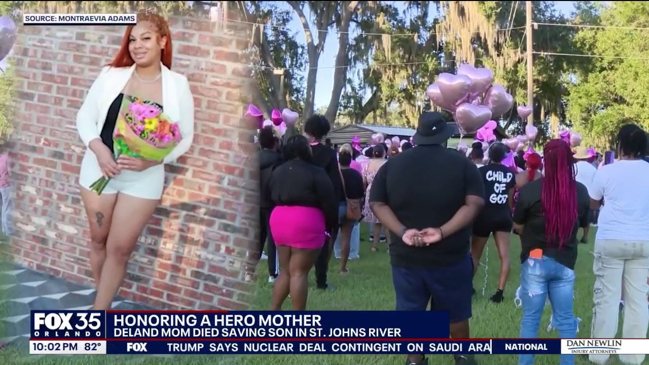 Community honors mom who died saving her son in St. Johns River