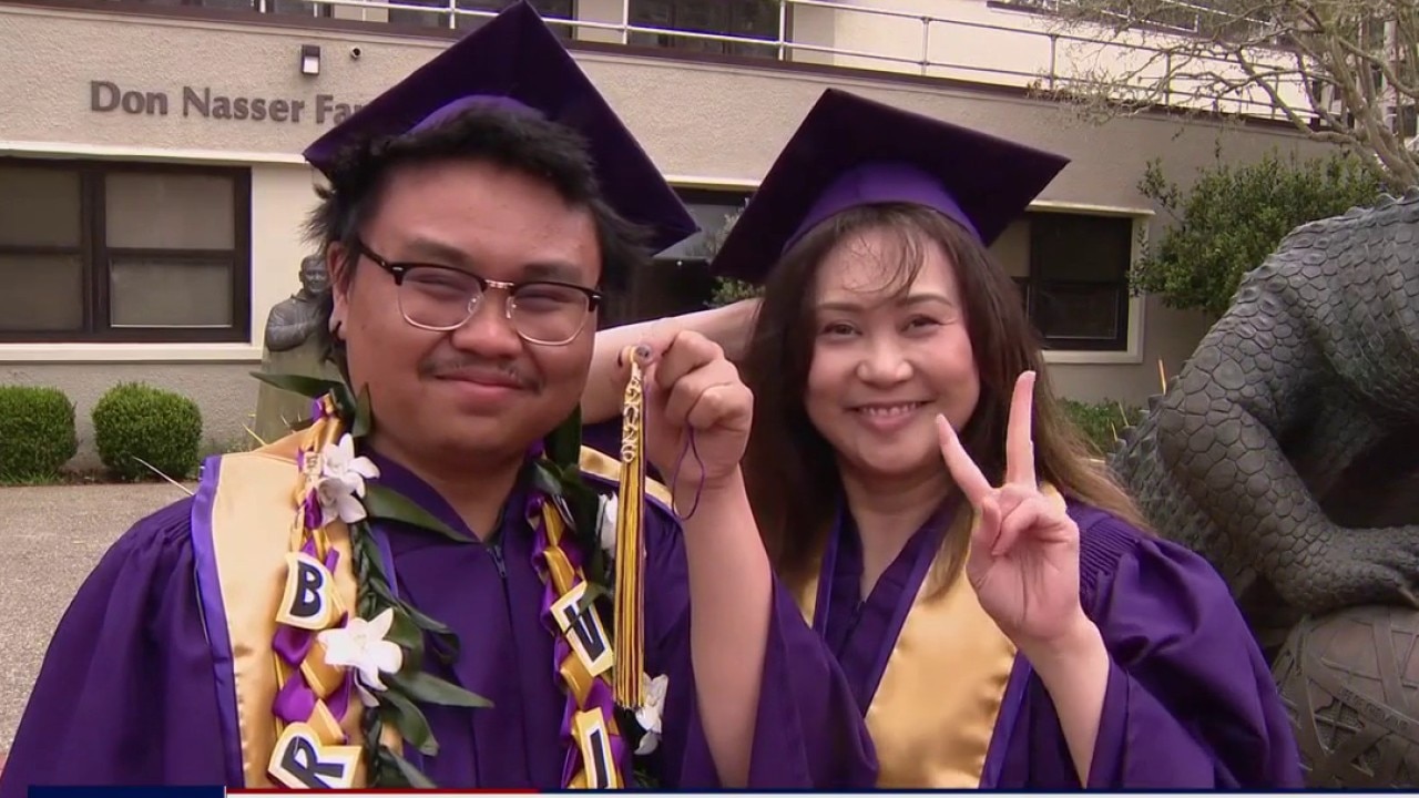 Mother and son graduate SFSD together
