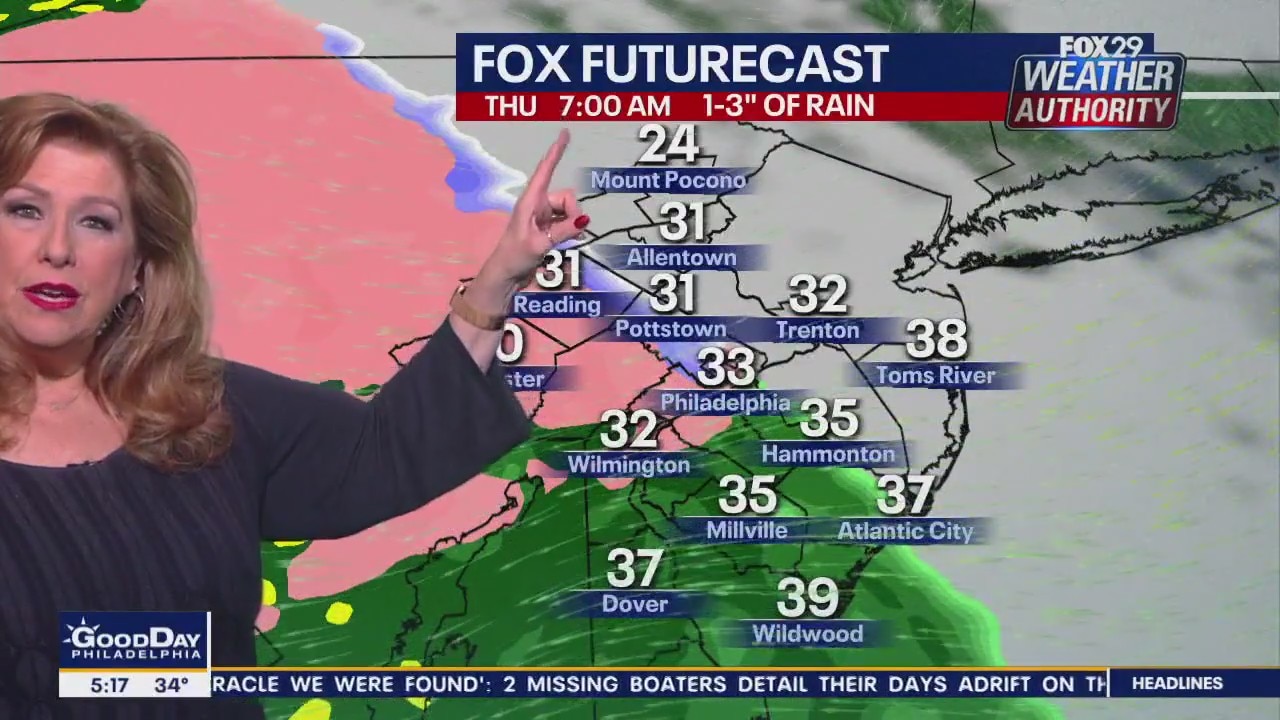 Weather Authority: Thursday, 5 a.m. forecast