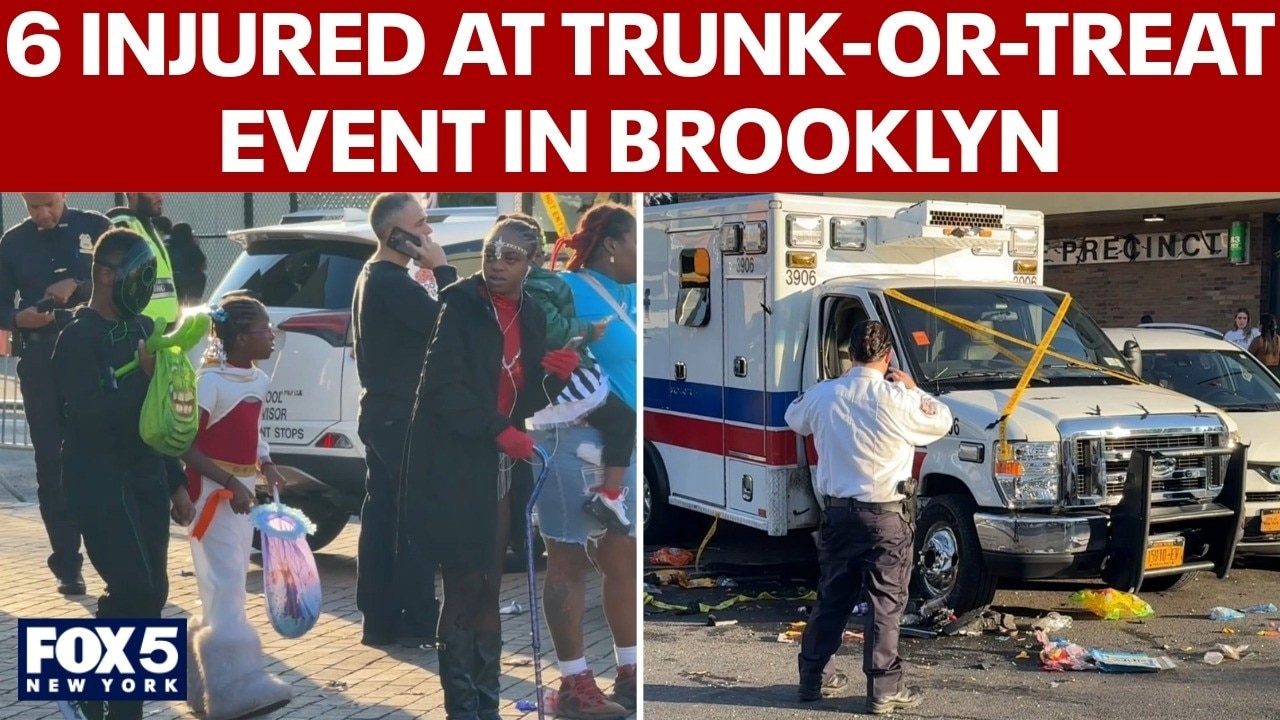6 injured in car collision in Brooklyn near trunk-or-treat event