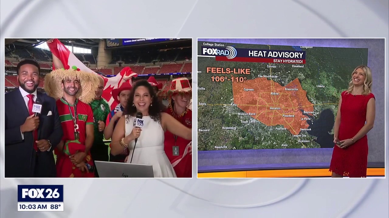 Canada-Morocco fans and Houston heat