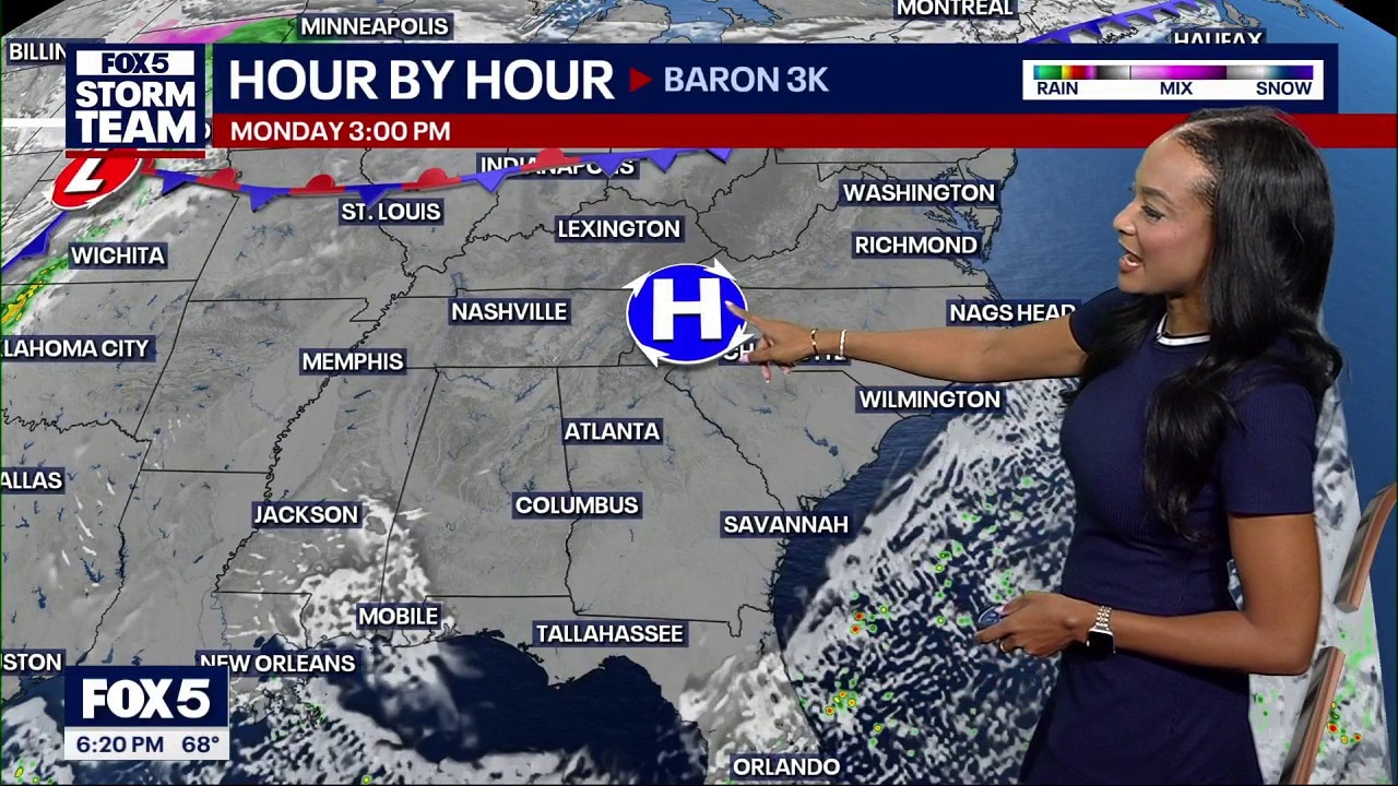 Sunday evening weather forecast