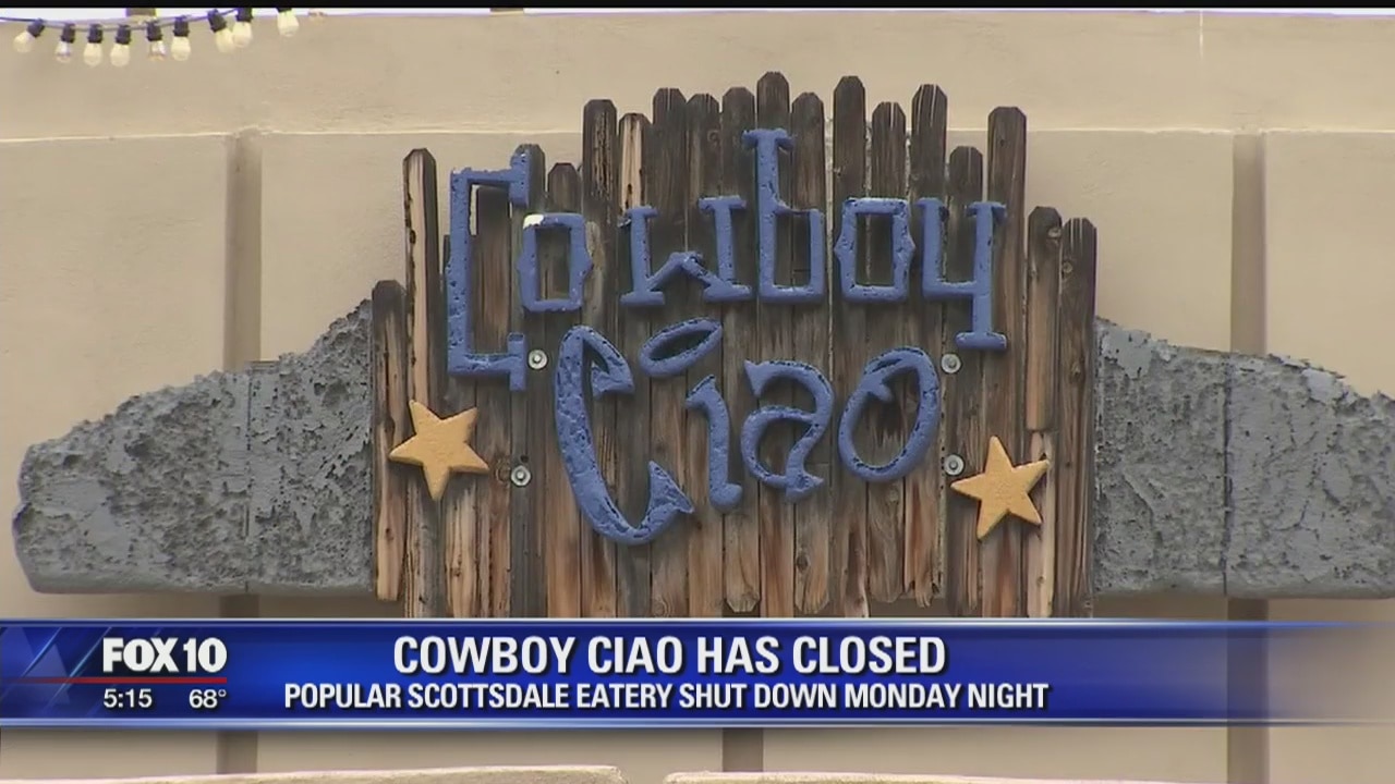 It's "ciao" for Cowboy Ciao, as the Scottsdale restaurant abruptly closes its doors