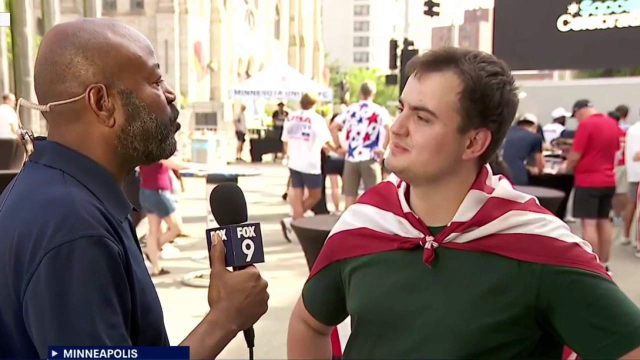 World Cup fans gather at Peavey Plaza for U.S.-Belgium match