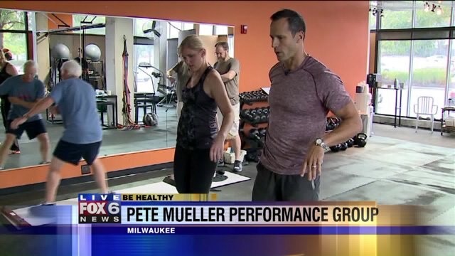 Laura talks about the importance of stretching as she hangs at Pete Mueller Performance Group