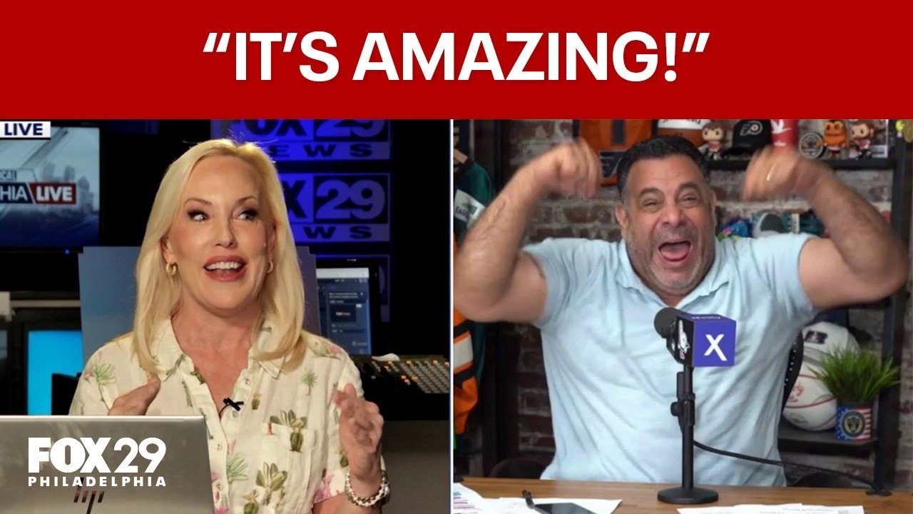 Anthony Gargano reacts to LeBron James signing with the 76ers