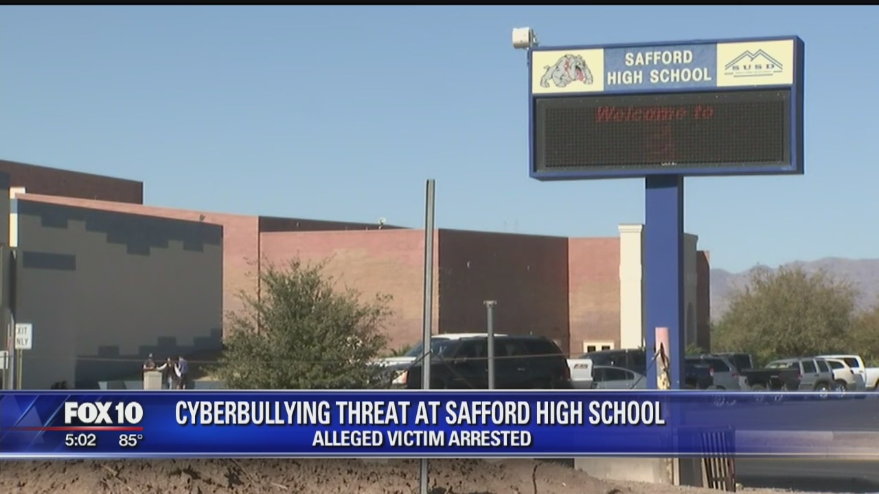 "Victim" of alleged cyberbullying in Safford arrested by police