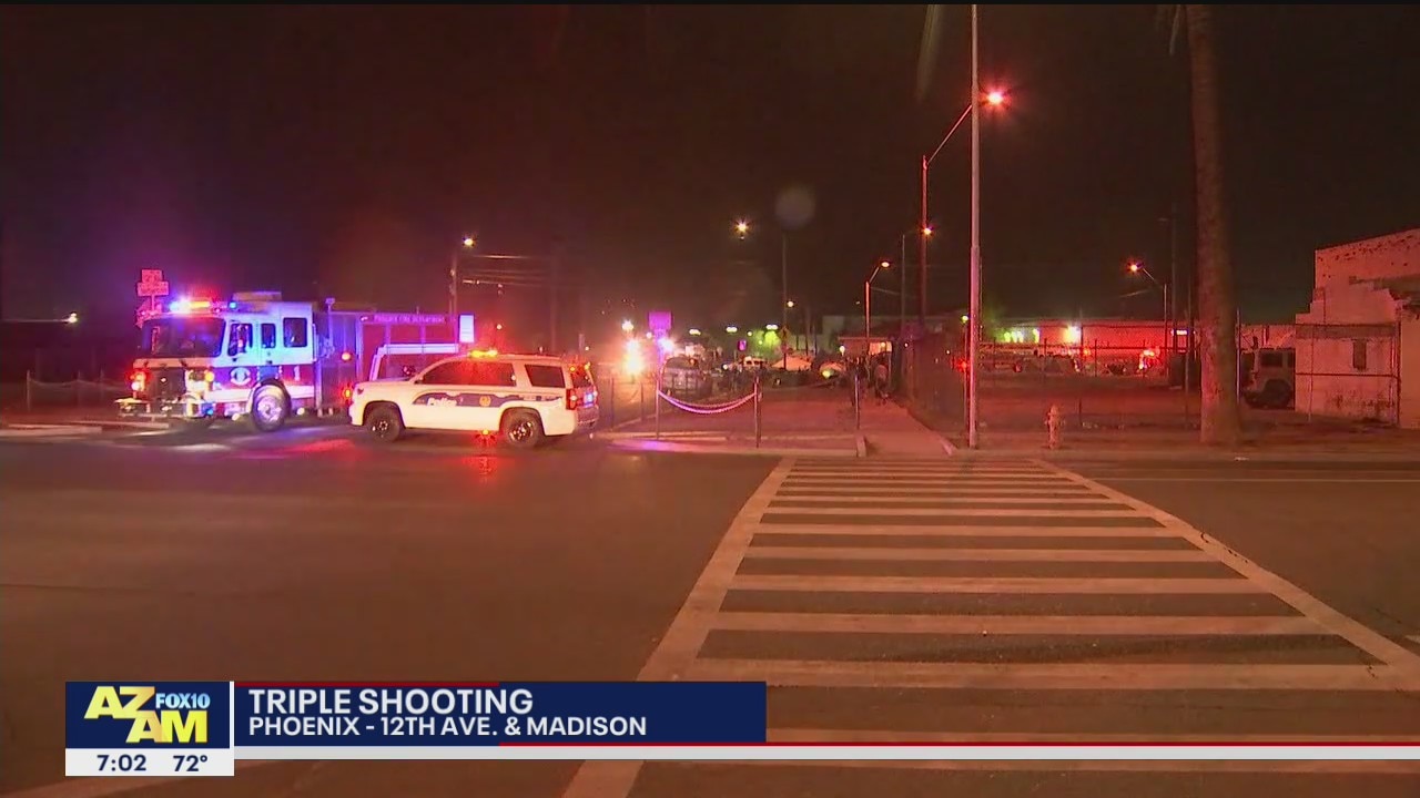 Police investigating triple shooting near Downtown Phoenix