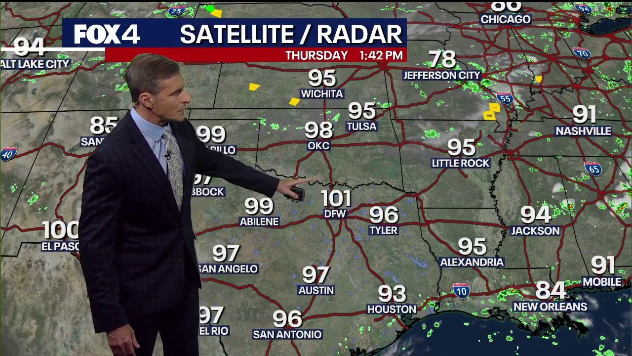 Dallas weather: July 9 evening forecast