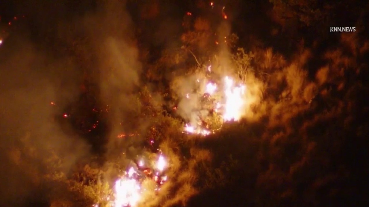 Crews battling two fires in Azusa,