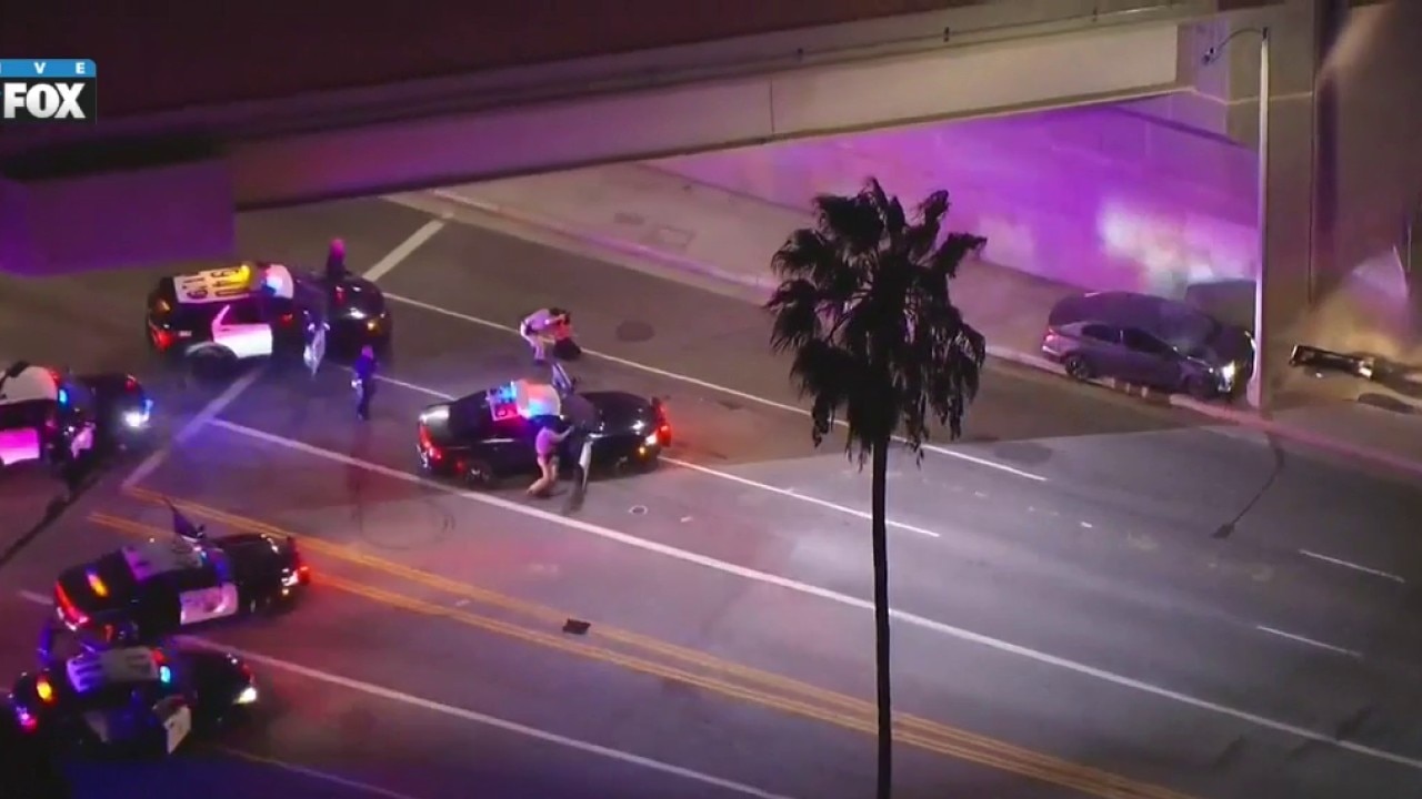 High-speed LA police chase takes dramatic turn