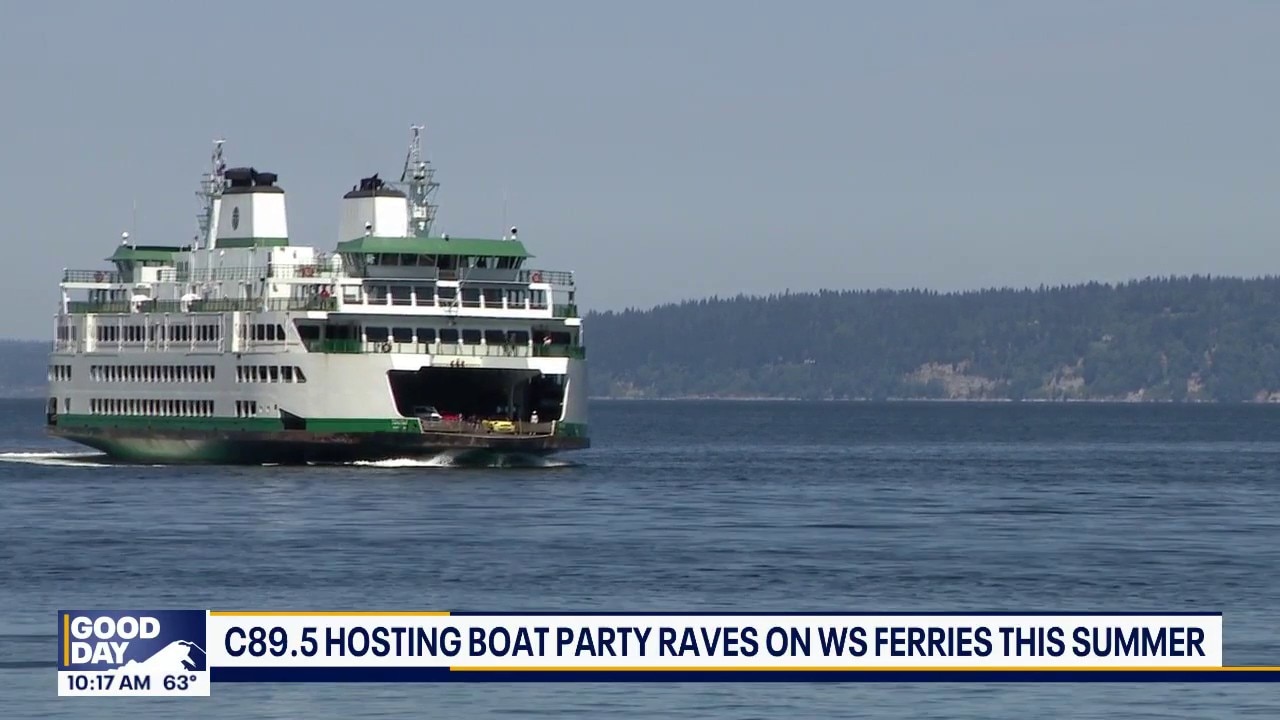 Seattle radio station hosting party raves on WA ferries this summer