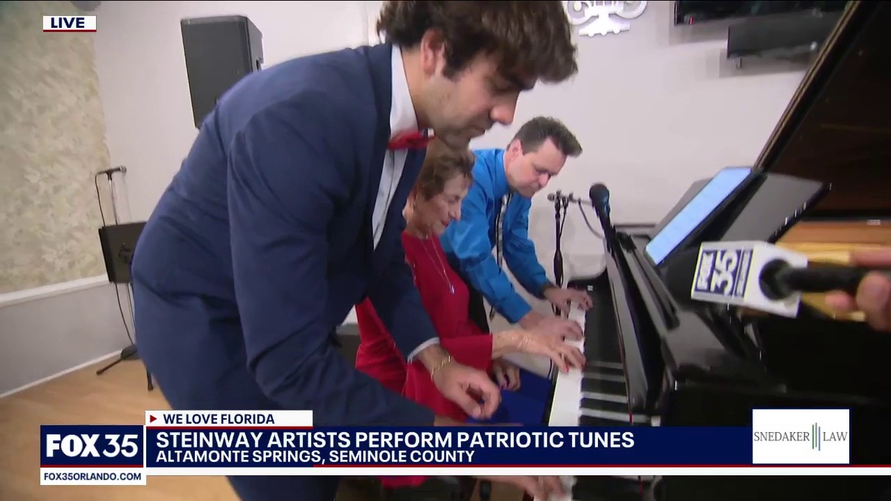 Steinway artists perform patriotic tunes