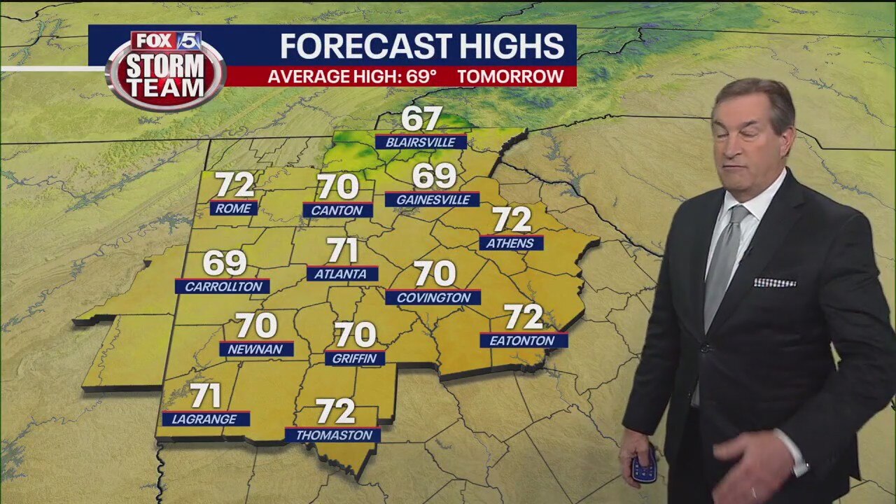 Thursday evening forecast