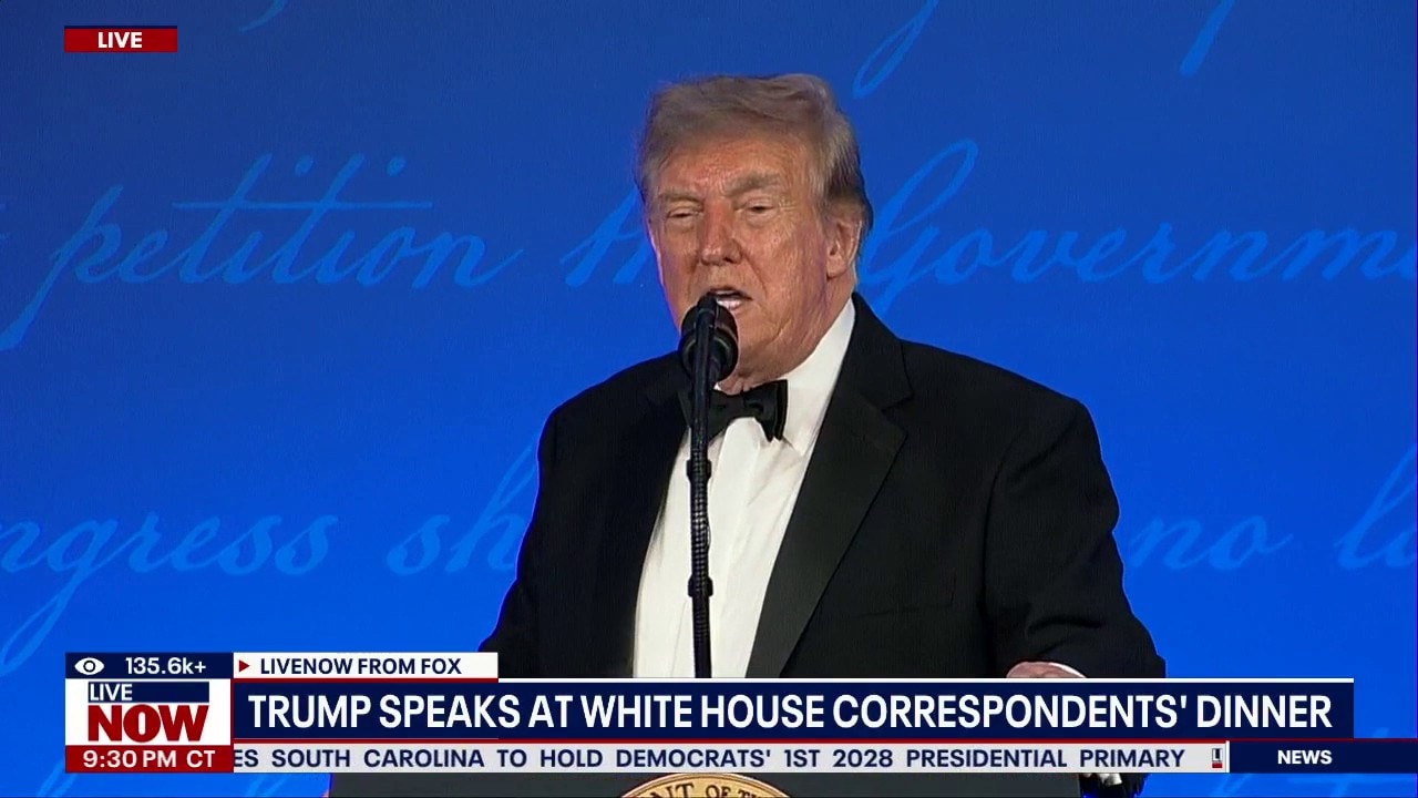 Trump speaks at White House Correspondents' Dinner