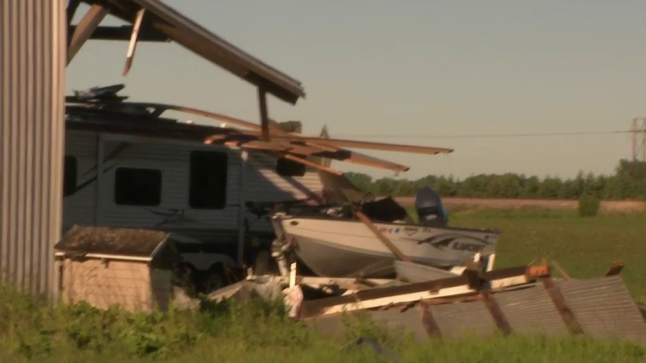 Storm damage in Kenosha County