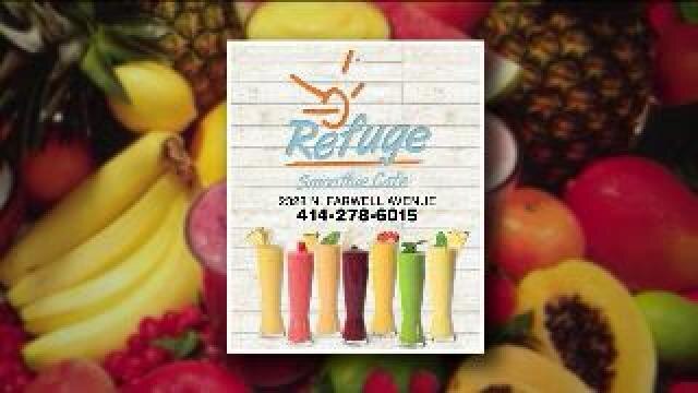 Learns serves up smoothies at Refuge Smoothie Cafe