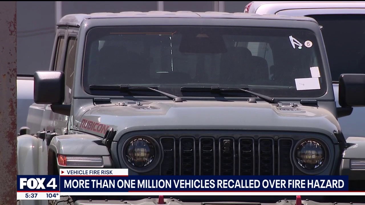 Jeeps, other vehicles recalled over fire hazard
