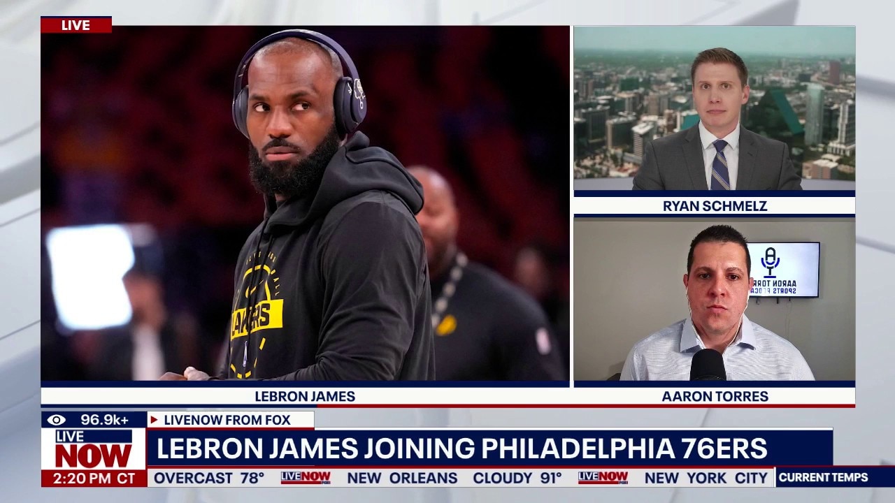Lebron James joining Philadelphia 76ers