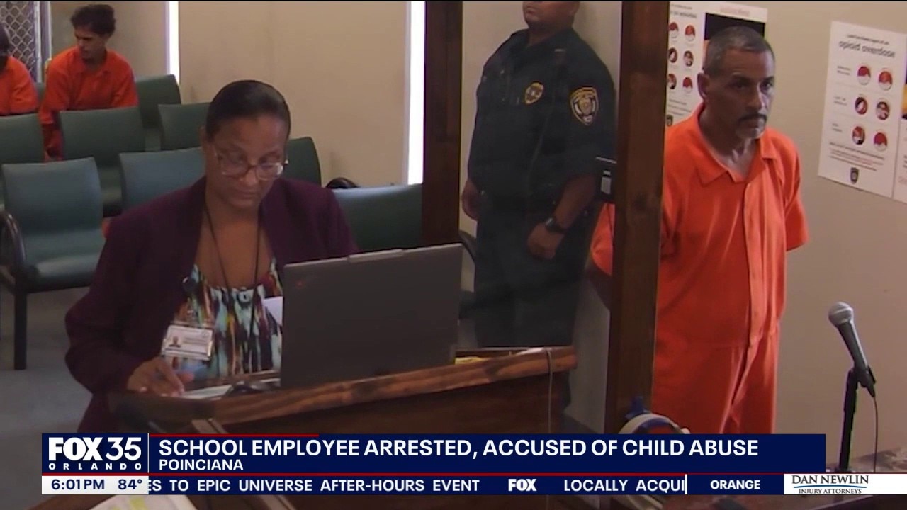 Poinciana High campus monitor charged with child abuse