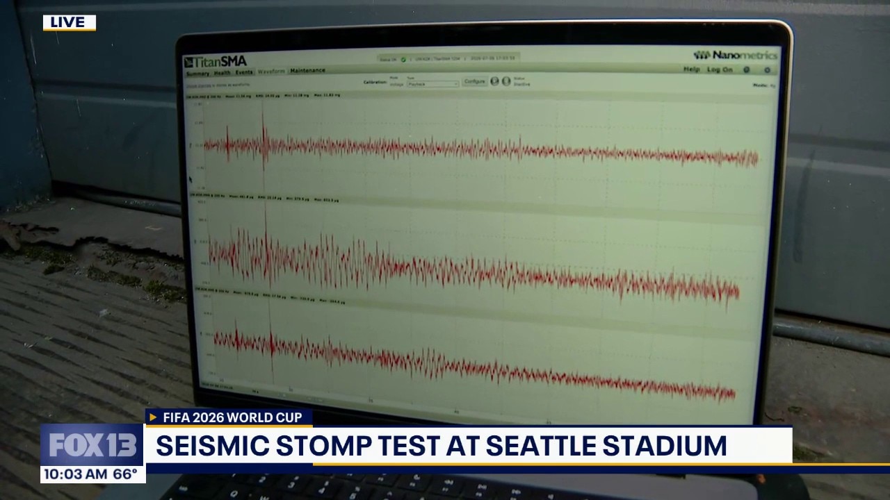 Seismic stomp test at Seattle Stadium