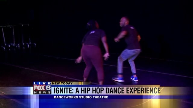 Carl enjoys a sneak peek performance from Ignite: A Hip Hop Experience