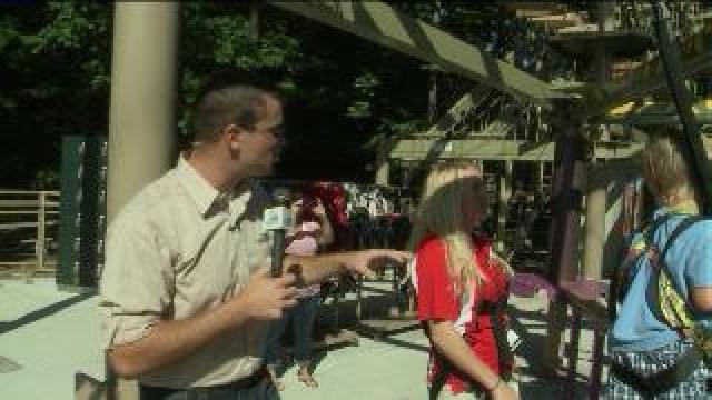 Chip checks out fun activities as part of zoo fundraiser