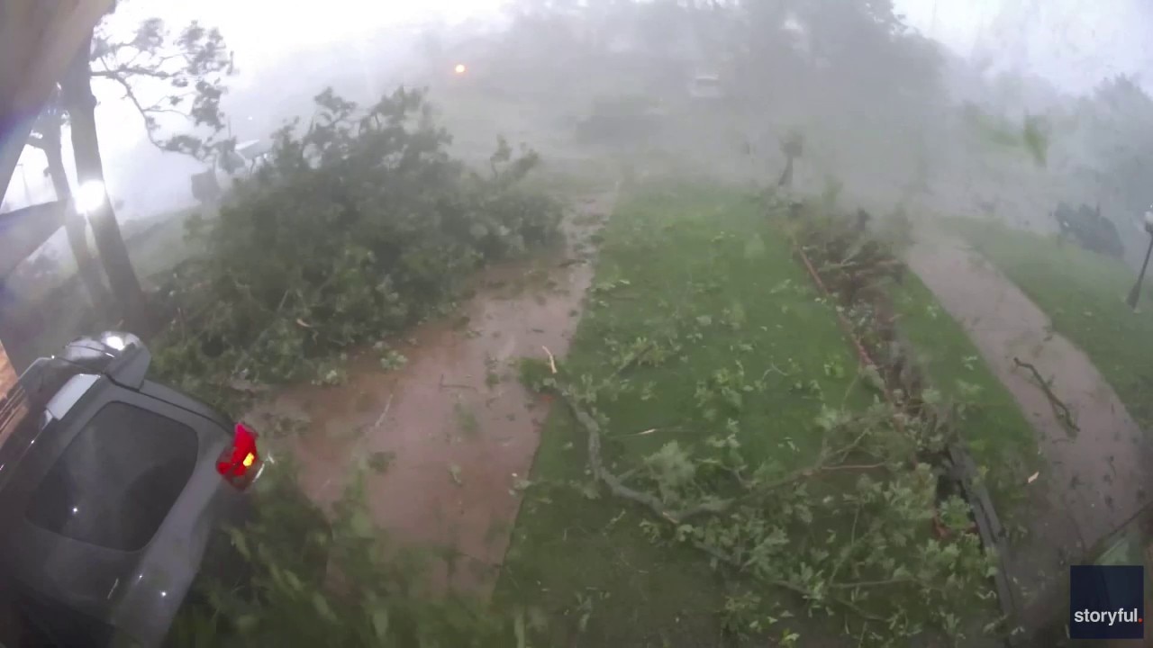 Home security camera shows EF-3 tornado ripping through Mineral Wells