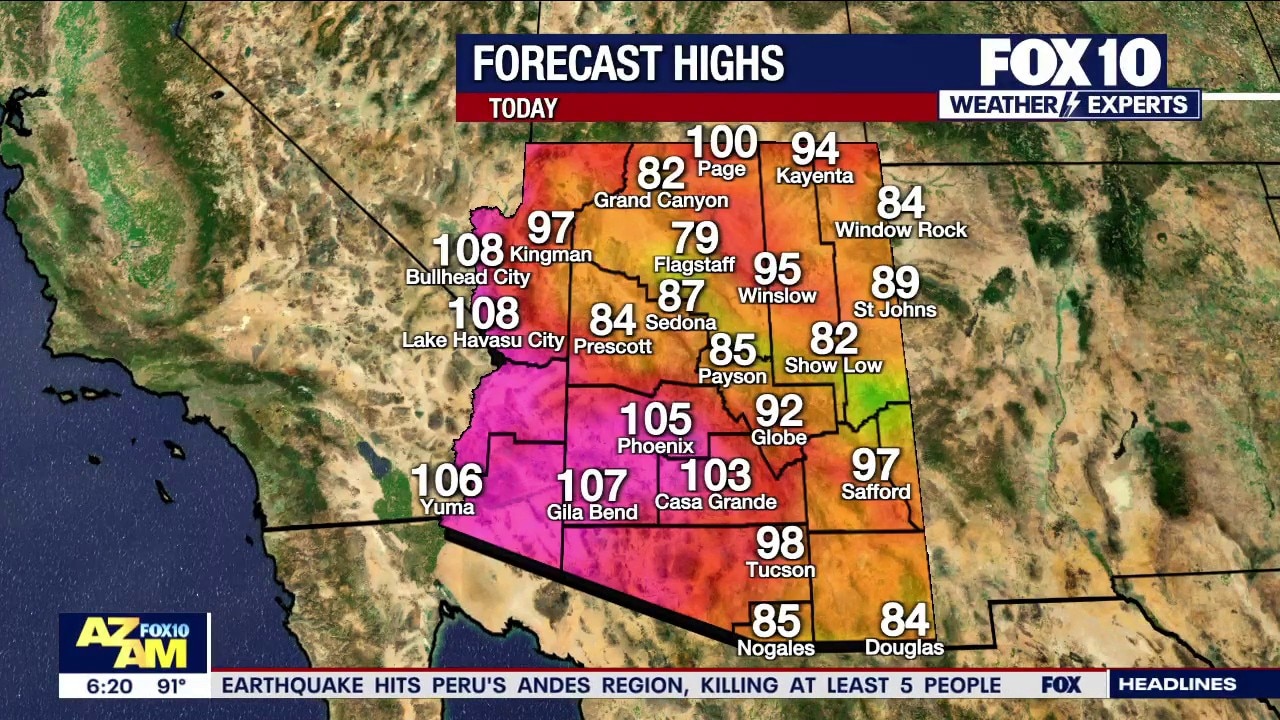 Arizona weather forecast: Rain chances and rising temperatures expected this week