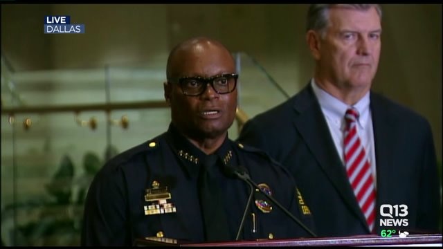 Dallas police chief`s news conference